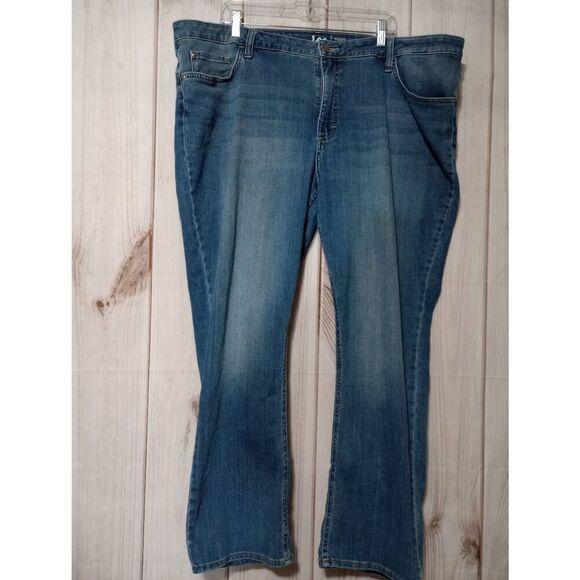 Lee jeans Ladies 24 Regular Mid Rise Straight‎ Leg - Picture 1 of 8